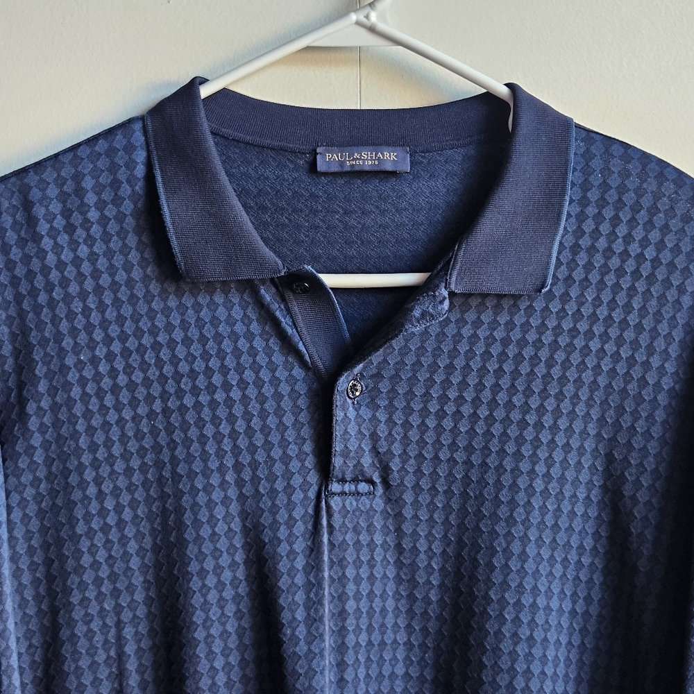 Paul Shark Italian-Made Cotton Polo in Men's 3XL